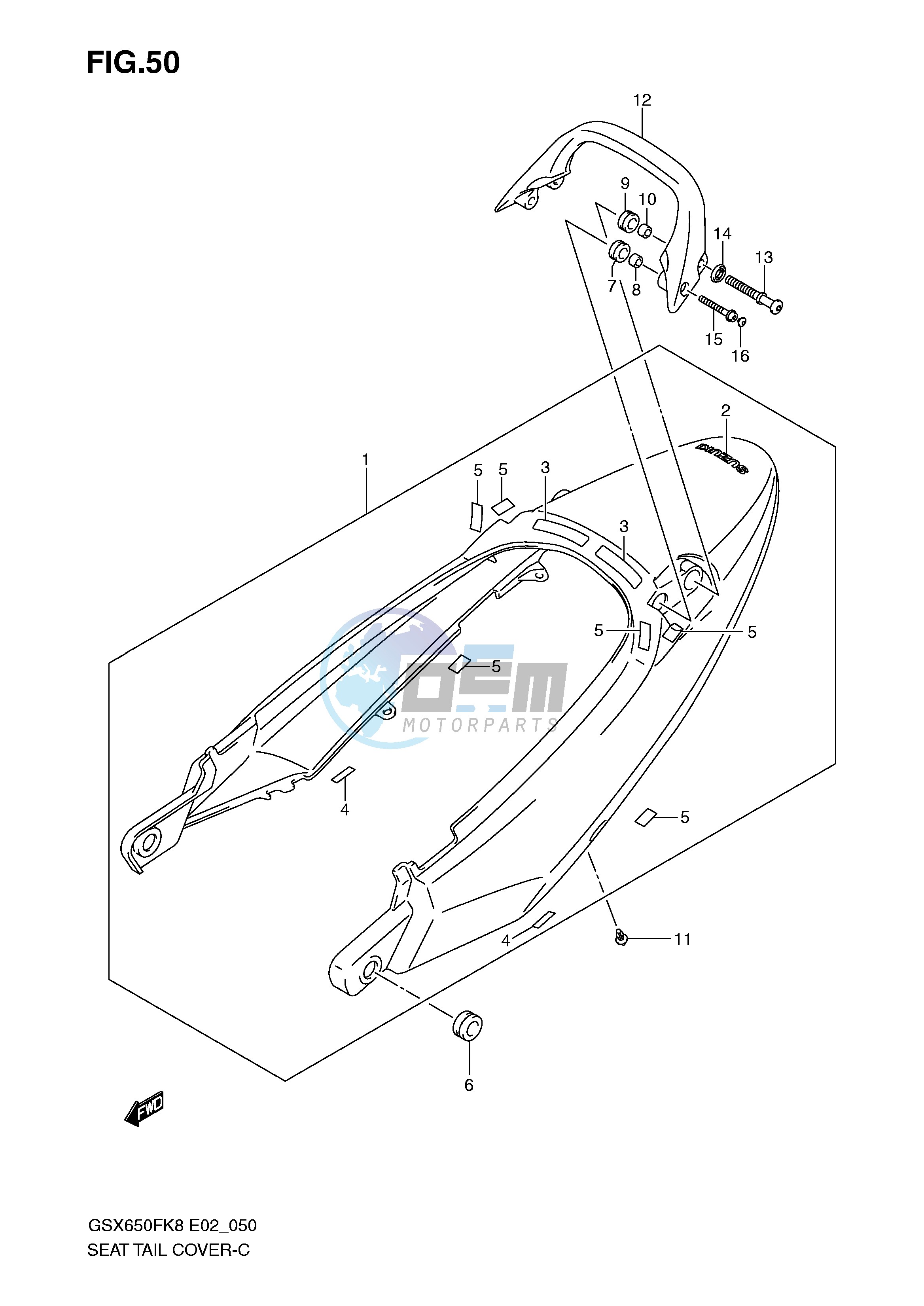 SEAT TAIL COVER (MODEL K8:YAY)