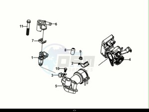 SYMPHONY S 125 (XF12W1-EU) (E5) (M1) drawing ECU SET