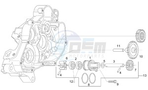 RS 125 Tuono drawing Water pump assy