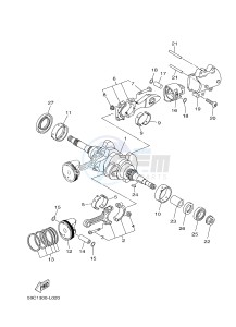 XP500 TMAX T-MAX 530 (2PW1) drawing CRANKSHAFT & PISTON