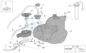 Scarabeo 100 4T e3 net drawing Fuel tank II