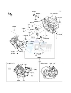 KVF 650 E [BRUTE FORCE 650 4X4 HARDWOODS GREEN HD] (E6F-E9F) E7F drawing CRANKCASE