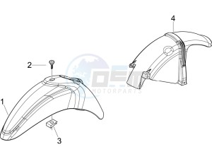 Liberty 50 4t Sport drawing Wheel housing - Mudguard