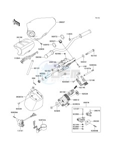 JT 1500 B [ULTRA 250X] (B7F-B8F) B8F drawing HANDLEBAR