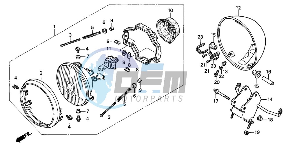 HEADLIGHT (VF750C1/2)