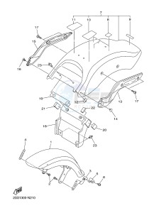 XVS1300CU XVS1300 CUSTOM (2SS1) drawing FENDER