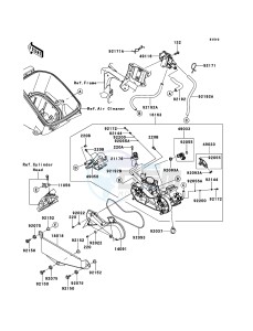 BRUTE FORCE 750 4x4i EPS KVF750GEF EU drawing Throttle