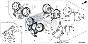 CB1100 UK - (E) drawing METER