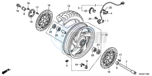 GL1800A Korea - (KO) drawing FRONT WHEEL