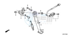 CB600FA39 Europe Direct - (ED / ABS ST 25K) drawing STAND