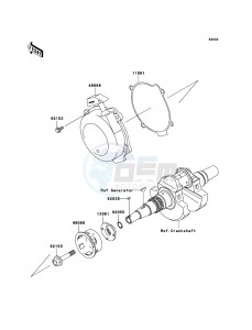 KVF650 4x4 KVF650D7F EU GB drawing Recoil Starter(-VF650AE640351)