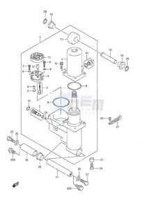 DF 50 drawing Power Trim