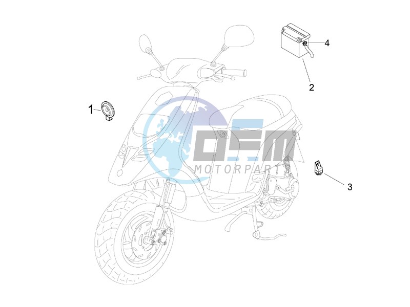 Remote control switches - Battery - Horn