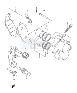 DR800S (E4) drawing FRONT CALIPER