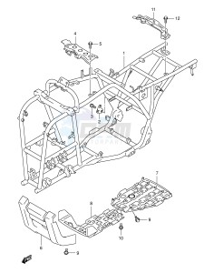 LT-F400 (E24) drawing FRAME