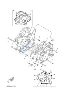 YZF-R125A YZF-R125 ABS R125 (BR61 BR61 BR61 BR61) drawing CRANKCASE