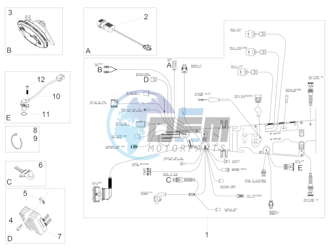 Front electrical system