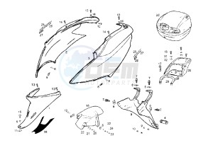 ATLANTIS 50 cc-100 cc 4T - 50 cc drawing REAR BODY