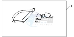 CBF1000A9 Europe Direct - (ED) drawing HONDA U-LOCK