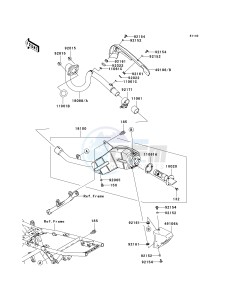 KLX 140 A [KLX140] (A8F-A9FA) A9FA drawing MUFFLER-- S- -