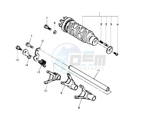 YZF SP 750 drawing SHIFT CAM AND FORK