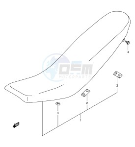 DR-Z400 (E3-E28) drawing SEAT (MODEL K2 K3 K4)