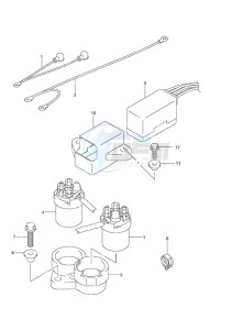 DF 30 drawing PTT Relay Remote Control w/Power Tilt