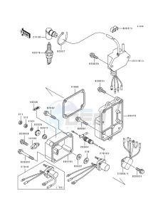 JS 650 B [650 SX] (B1-B3) [650 SX] drawing IGNITION COIL