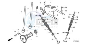 TRX420FE9 Australia - (U / 4WD) drawing CAMSHAFT/VALVE