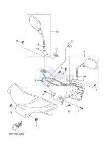 YN50E (2DK1 2DK1 2DK1 2DK1) drawing COWLING 1