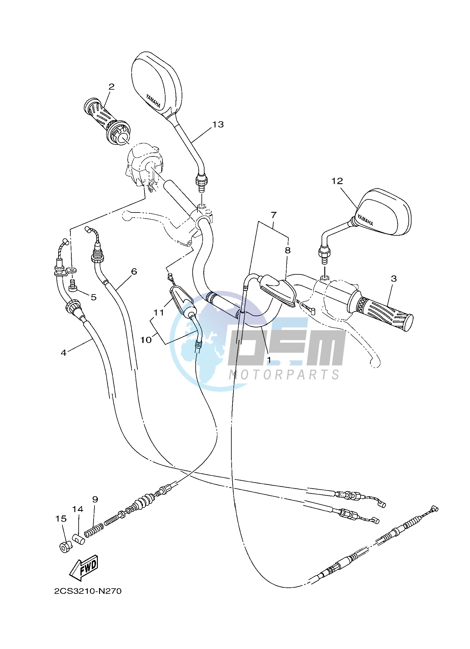 M. STEERING HANDLE & CABLE