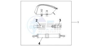 CBR1000RR9 Korea - (KO / HRC MME) drawing REAR SEAT BAG