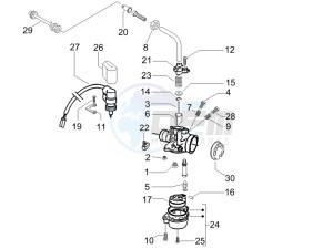 Runner 50 SP SC drawing Carburetors components