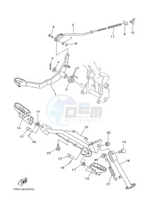 TT-R50E (2CJ3 2CJ4) drawing STAND & FOOTREST