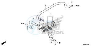 CB1100NAH UK - (E) drawing AIR INJECTION CONTROL VALVE