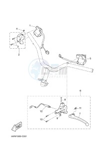 CW50 BW'S (5WWU) drawing HANDLE SWITCH & LEVER