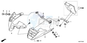 CBF125MD CBF125M UK - (E) drawing UNDER COWL