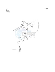 KX 125 M (M1) drawing IGNITION SYSTEM