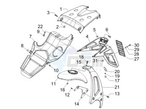 Runner 50 Pure Jet Race (CH) CH drawing Rear cover - Splash guard