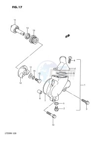 LT250R (E28) drawing WATER PUMP (MODEL H J K L M N)