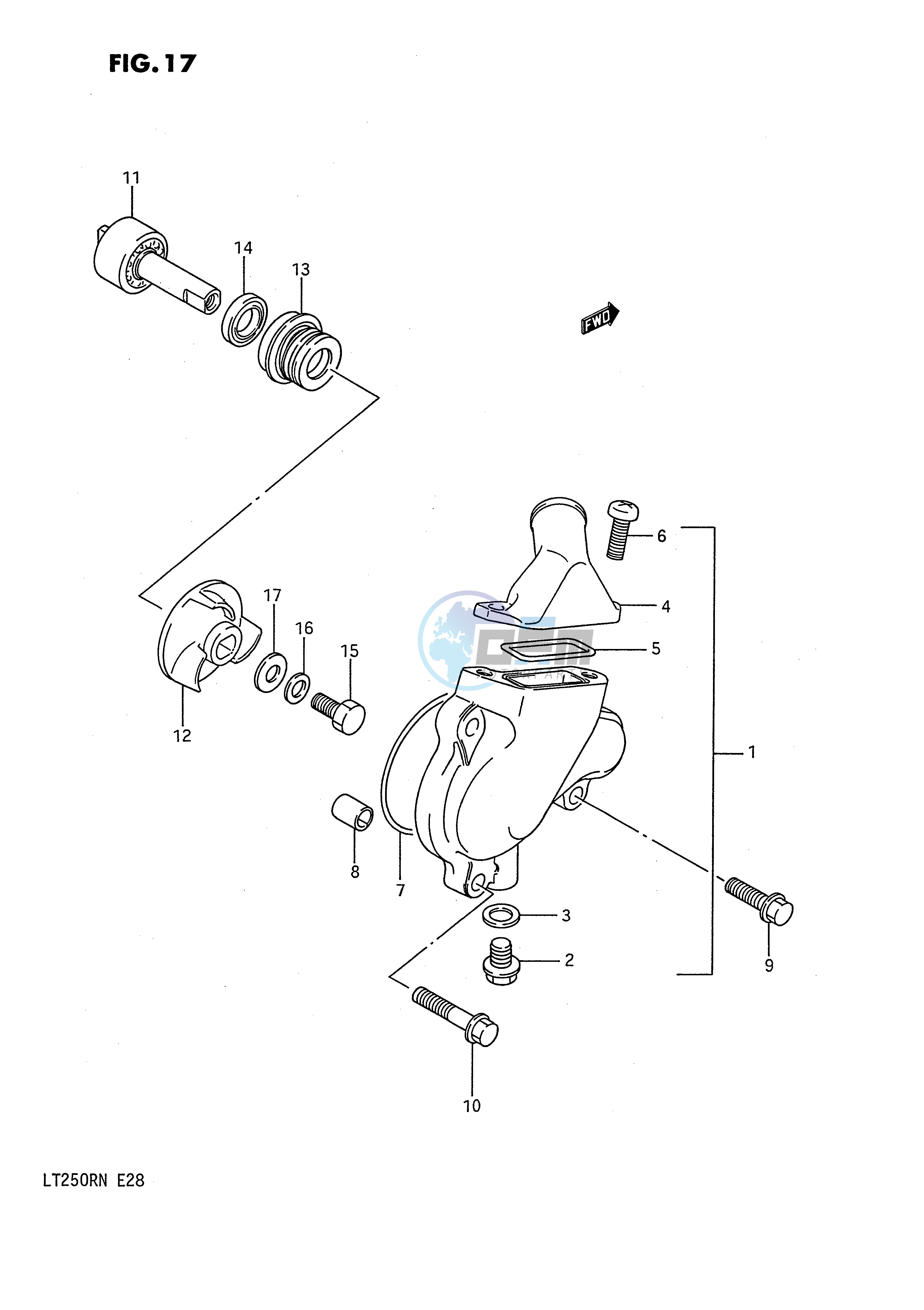 WATER PUMP (MODEL H J K L M N)