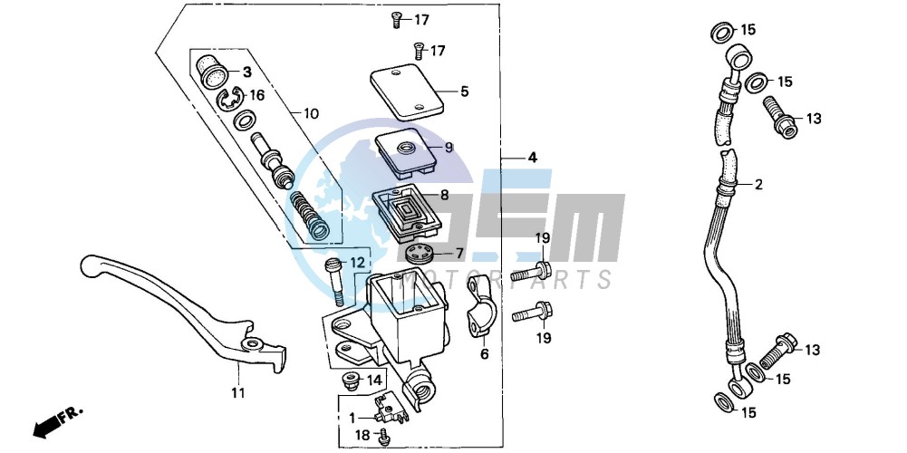 FRONT BRAKE MASTER CYLINDER