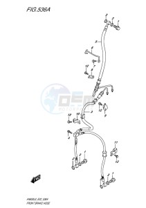 AN650 BURGMAN EU drawing FRONT BRAKE HOSE