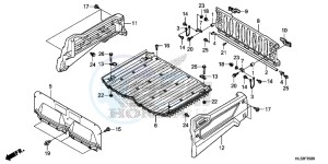 SXS700M2H Europe Direct - (ED) drawing BED PLATE/REAR GATE (SXS700M2/M2P)