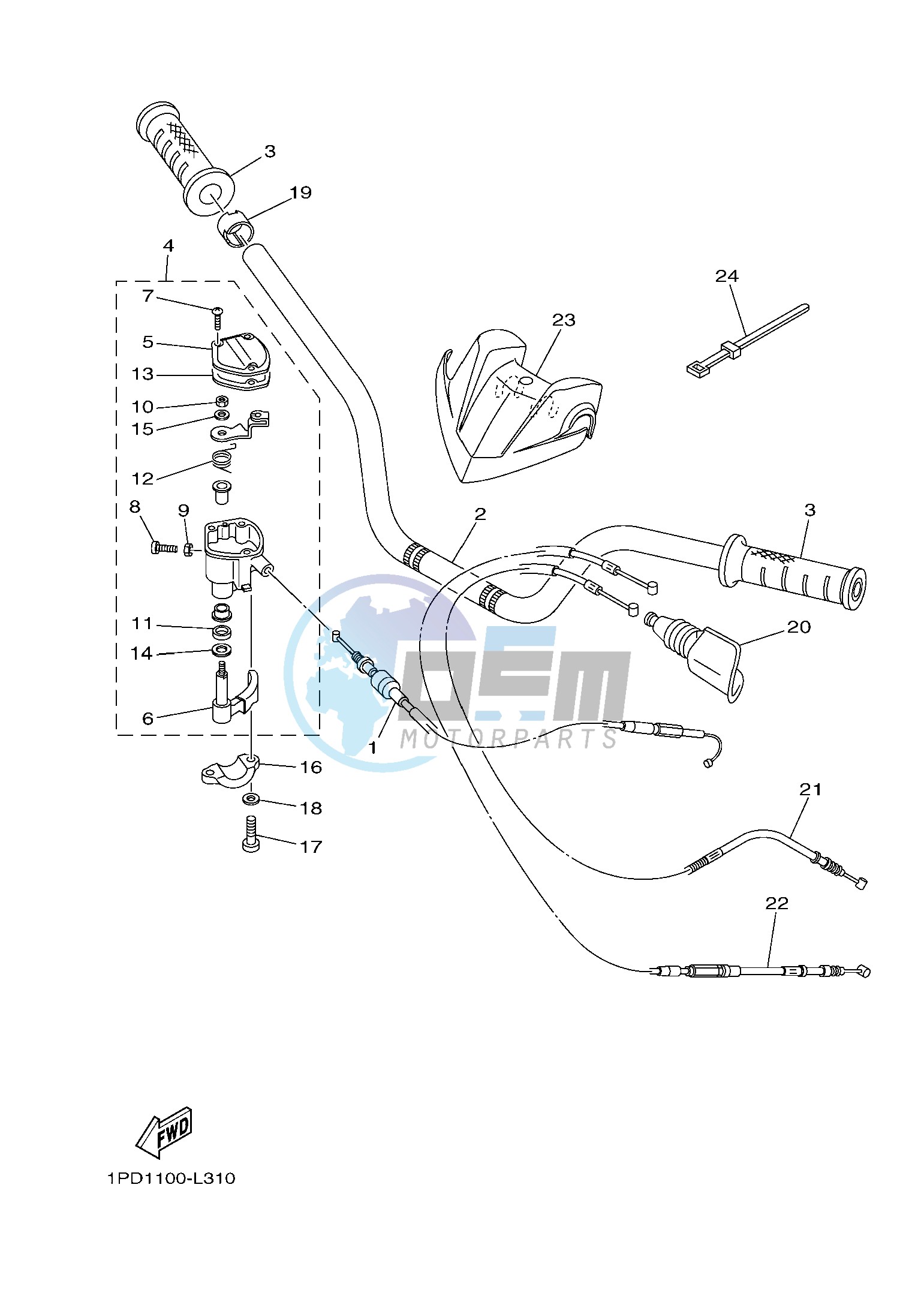 STEERING HANDLE & CABLE