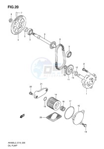 AN400 BURGMAN EU drawing OIL PUMP