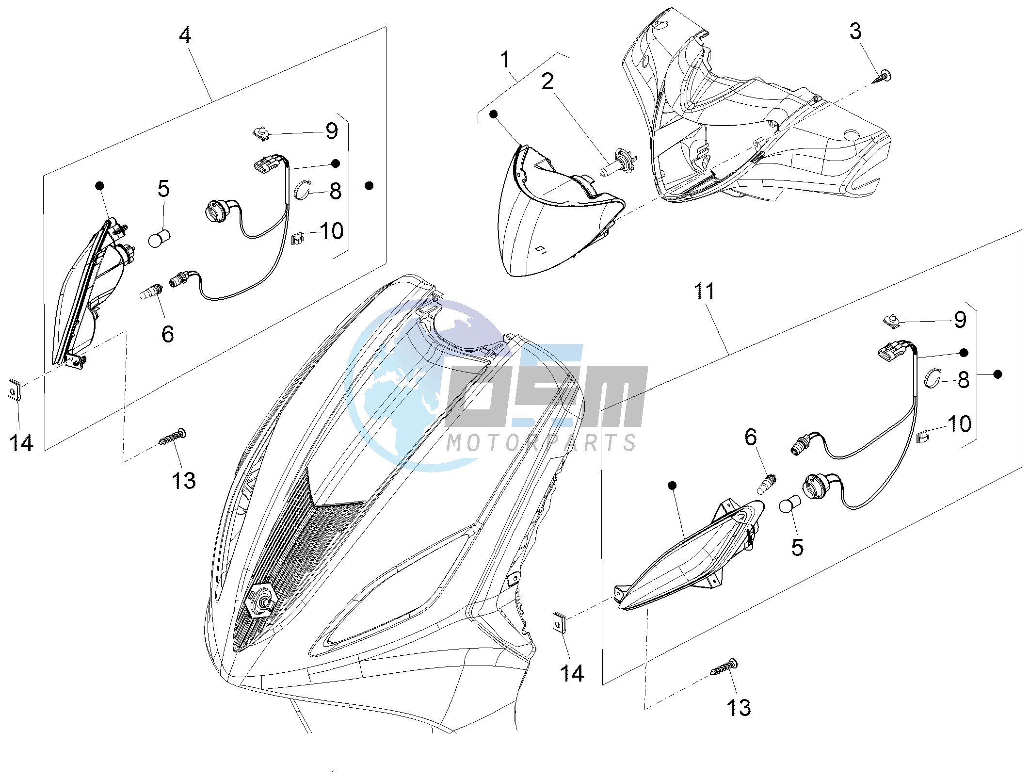 Head lamp - Turn signal lamps