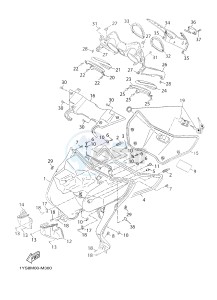 YP250RA EVOLIS 250 ABS (1YS8) drawing LEG SHIELD