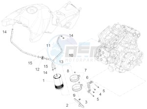 ETV 1200 Caponord Rally USA USA drawing Fuel vapour recover system