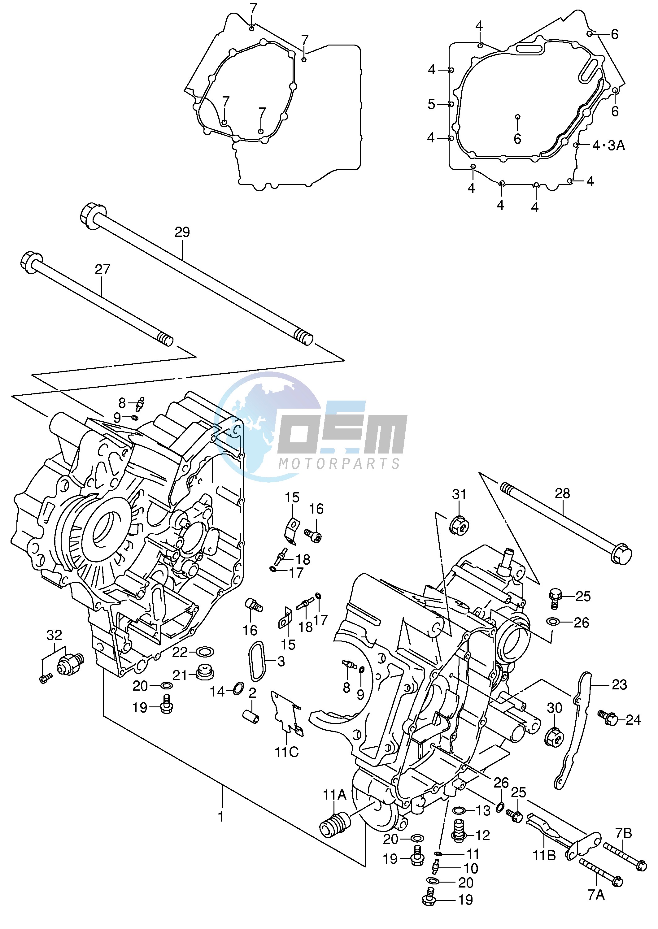 CRANKCASE (MODEL X Y)